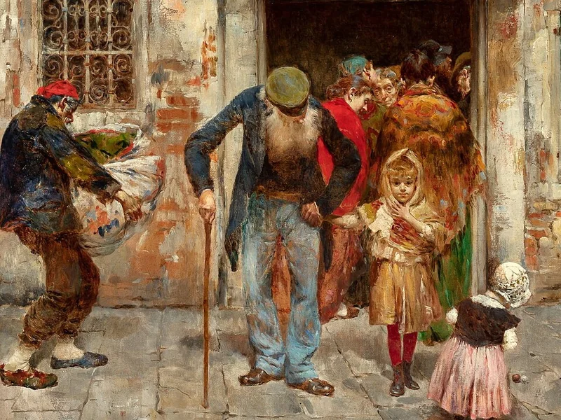 1856-Oreste Da Molin - Il monte della pietà, Venezia